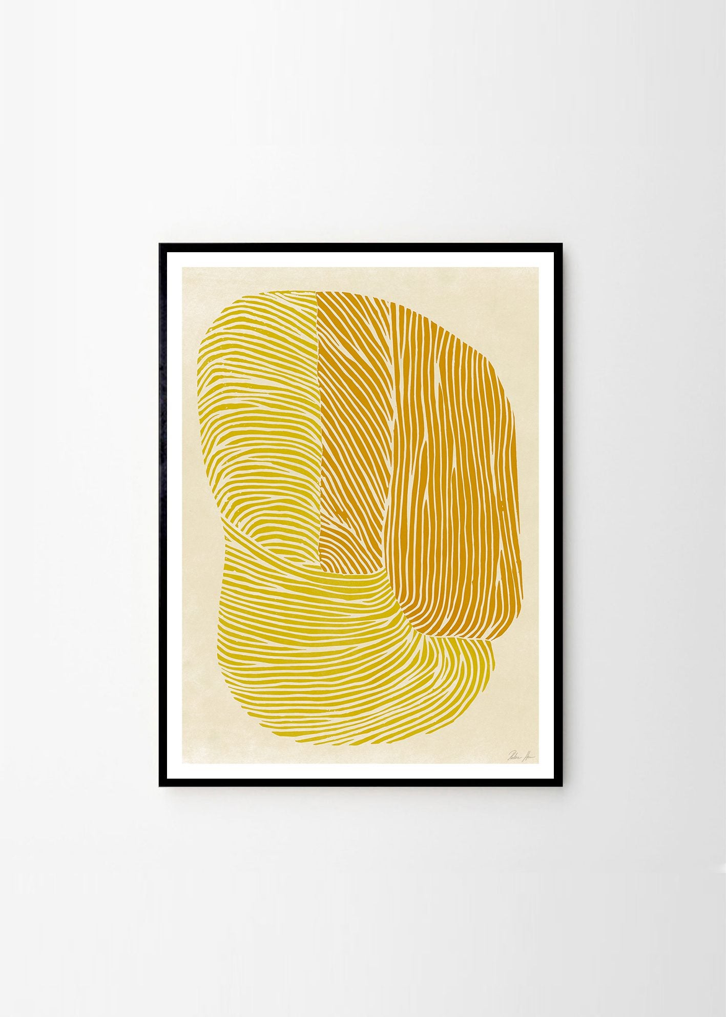 The Poster Club Yellow Reef Kunstdruck 30x40 Gelb Orange