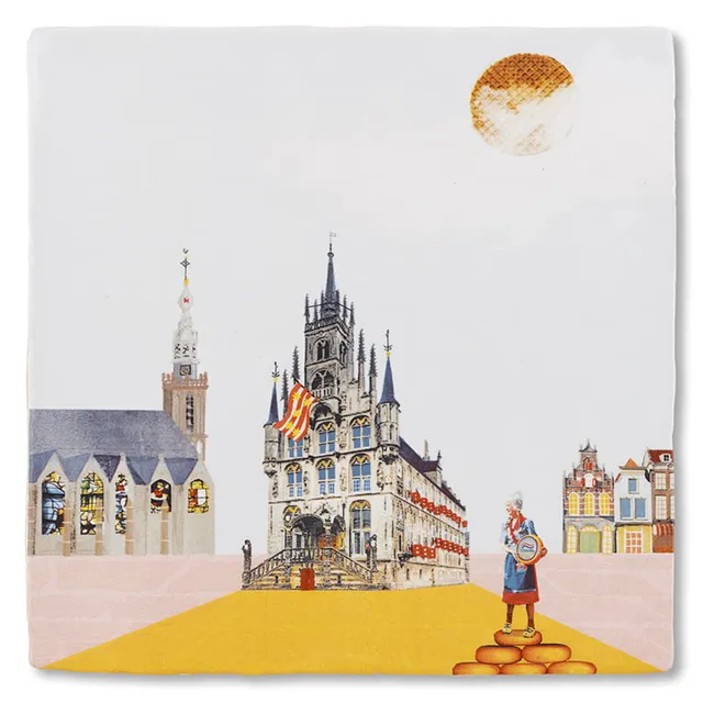Storytiles Delft Blue Alle Goeds uit Gouda Wandfliese S 10x10 cm
