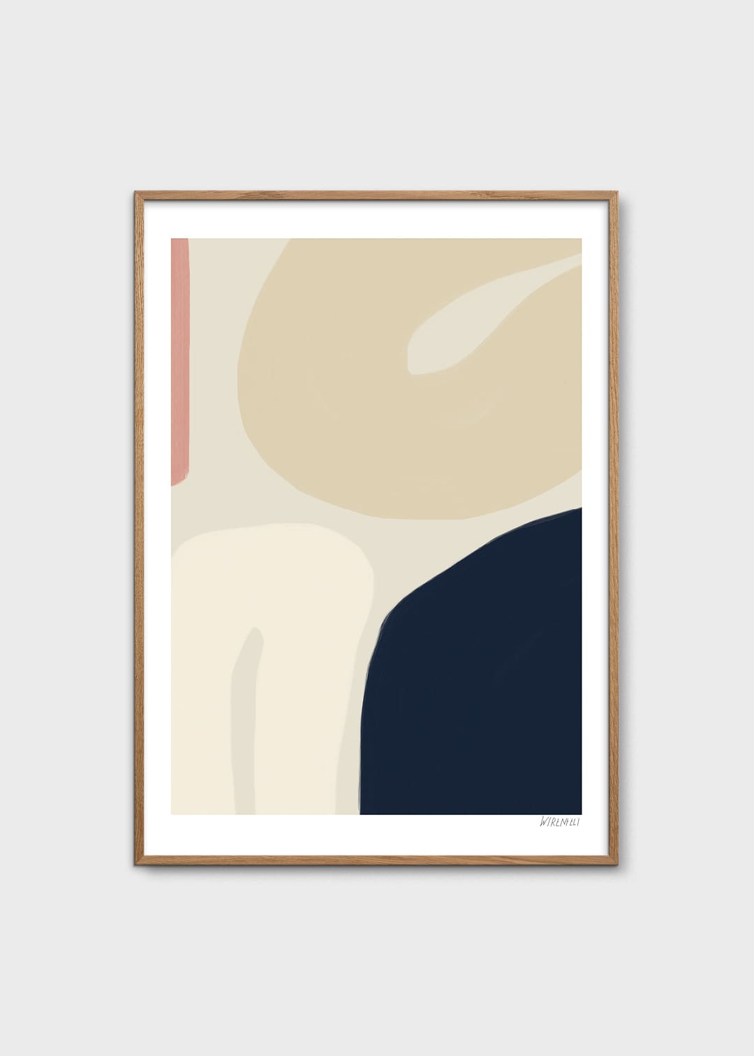 The Poster Club Art Prints Meringue Poster A4 beige-blau