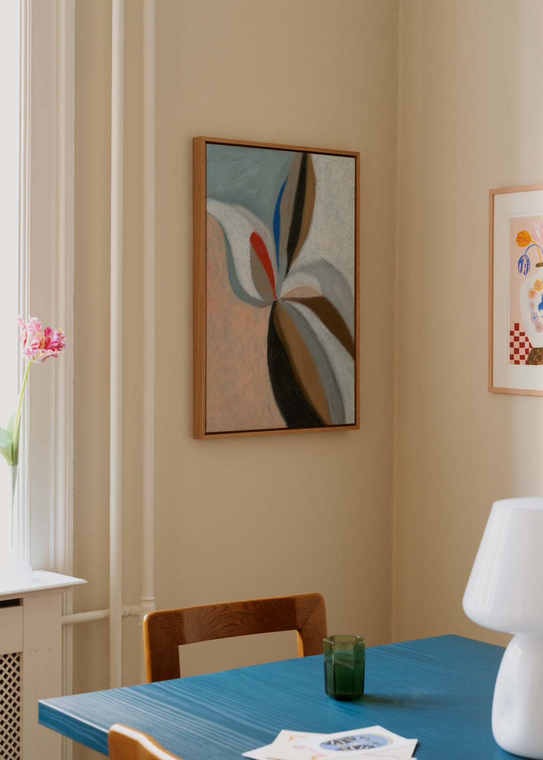 The Poster Club Soft Bloom Leinwandbild 50x70 cm Blau