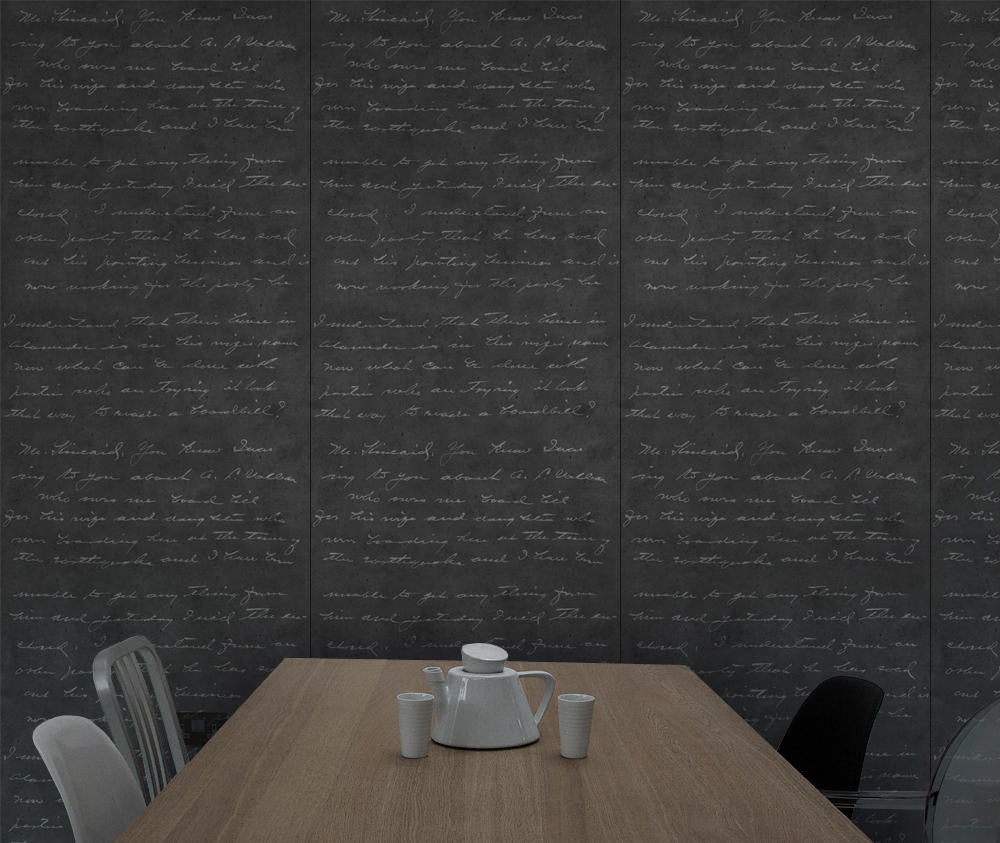 Mineheart Loveletter Dark Concrete Tapete Grau 70cm x 10m