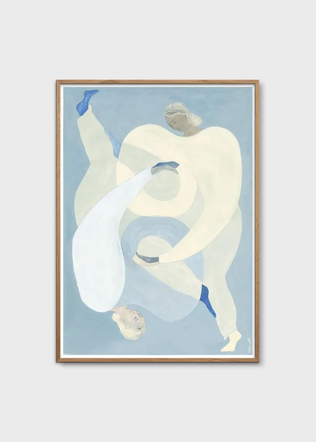 The Poster Club Art Prints Hold You Blue Kunstdruck 30x40 Blau