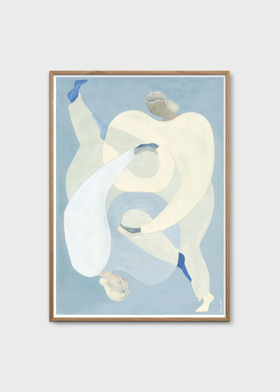 The Poster Club Art Prints Hold You Blue Kunstdruck 30x40 Blau