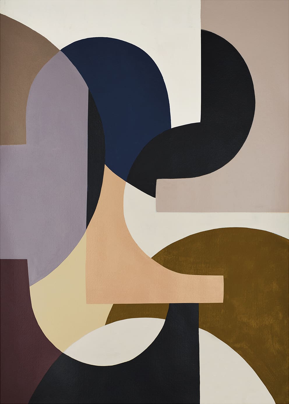 The Poster Club Rosa Leinwand 30x40 cm rosa beige