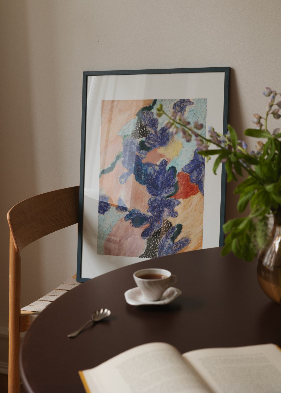 The Poster Club Umeko Poster 30x40 cm Blau Rosa