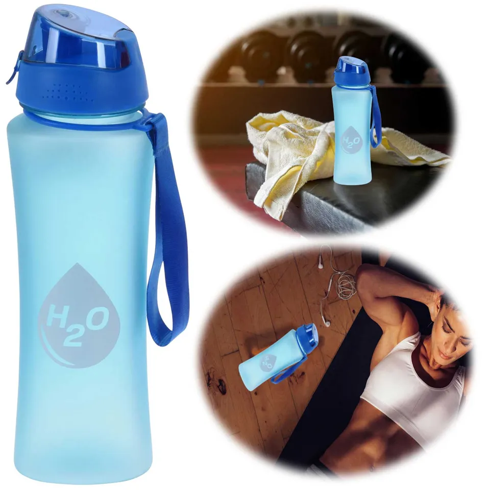 LS-LebenStil Küche & Haushalt H2O Trinkflasche 650ml Blau