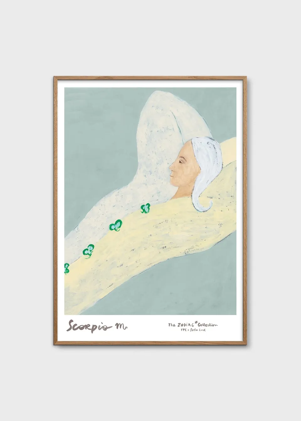 The Poster Club Scorpio Poster 30x40 cm Sternzeichen grün