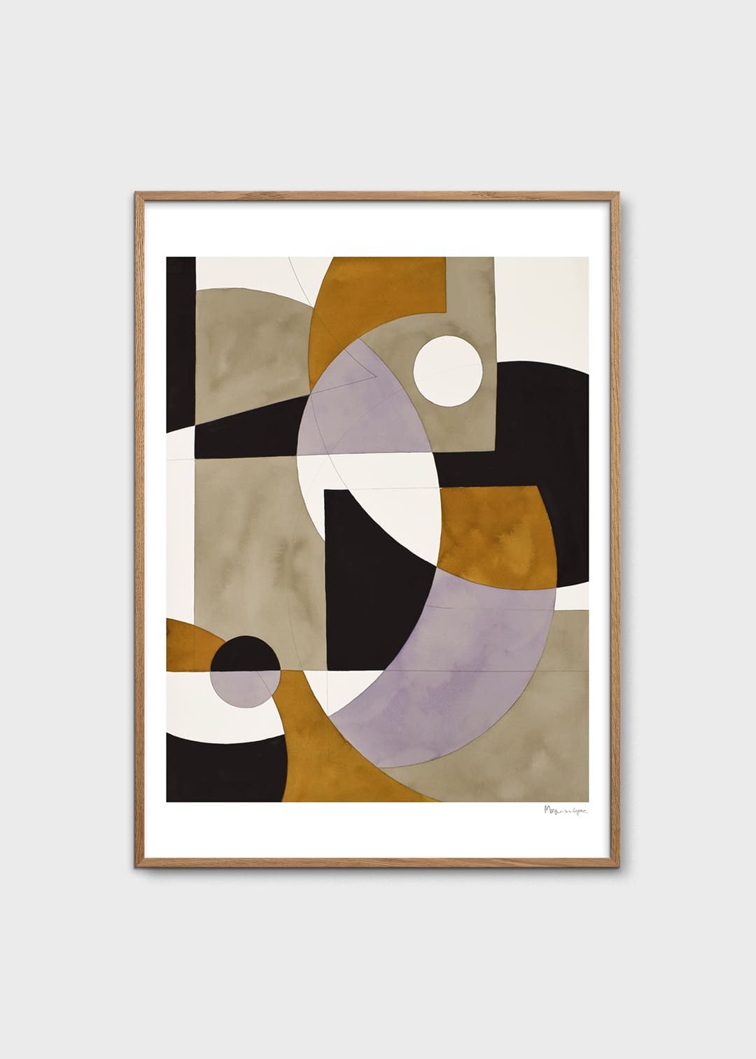 The Poster Club Composition 02 Kunstdruck 50x70 cm beige