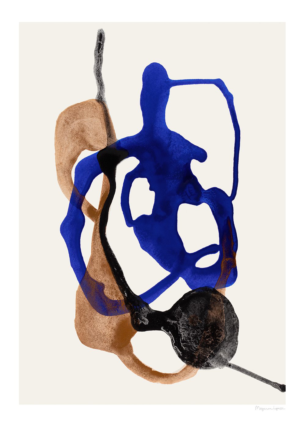 The Poster Club Art Prints Float Poster 30x40 cm beige