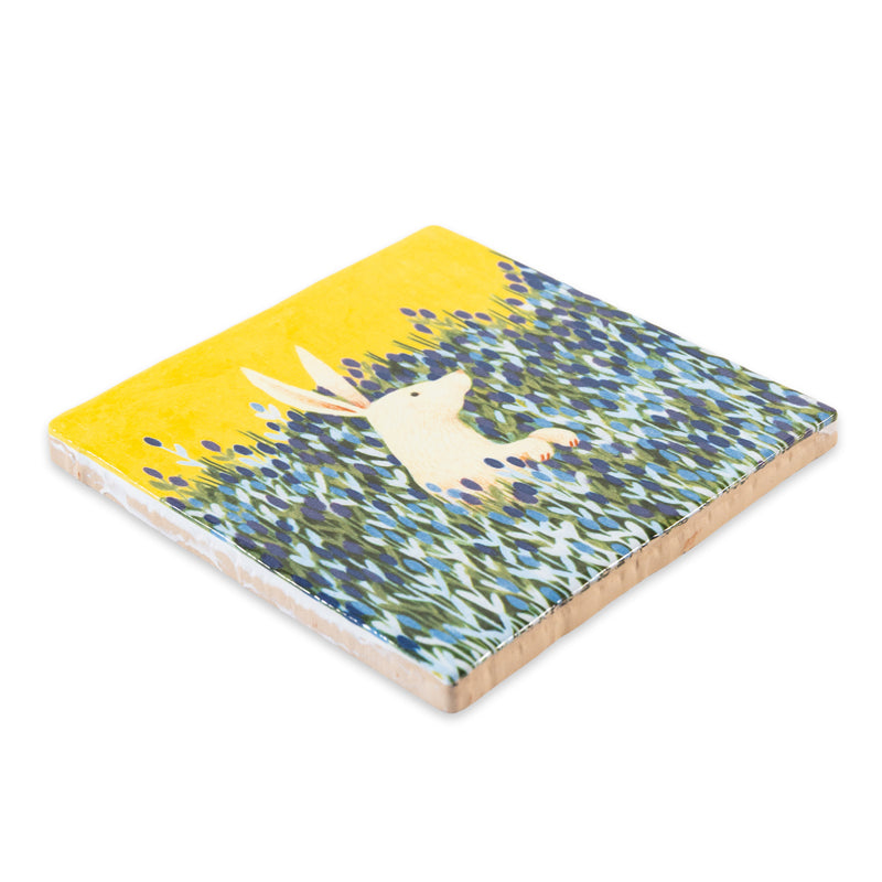 Storytiles Delft Blue The observer Fliese 10x10 cm Hase