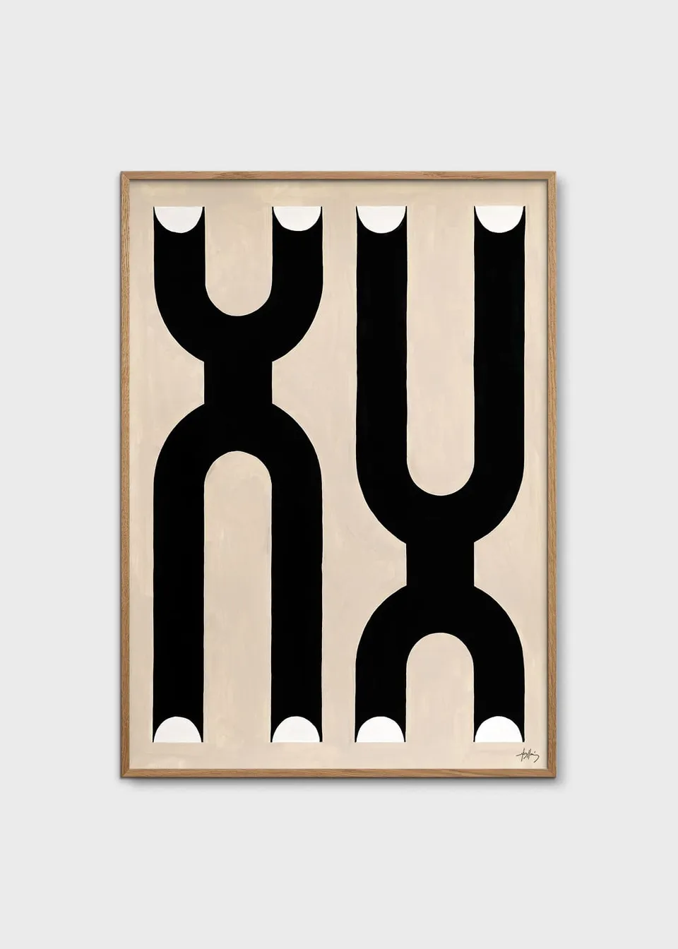 The Poster Club Art Prints Life Kunstdruck 30x40 cm beige