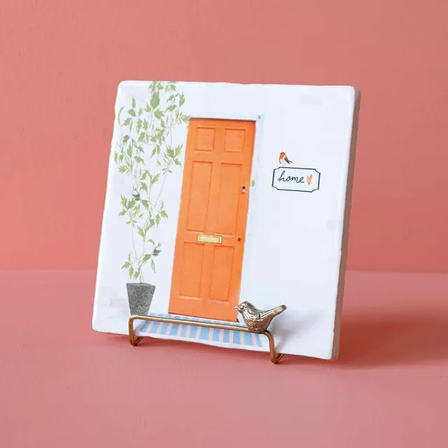Storytiles Tile Holders Golden Stand Bird Halter Gold Vogel