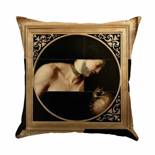 Mineheart Flamboyant Vanitas Kissenbezug 45x45 cm Schwarz