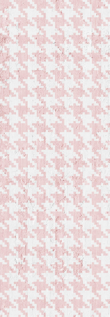 Mineheart Wallpaper Pink Pied De Poule Tapete Hahnentritt