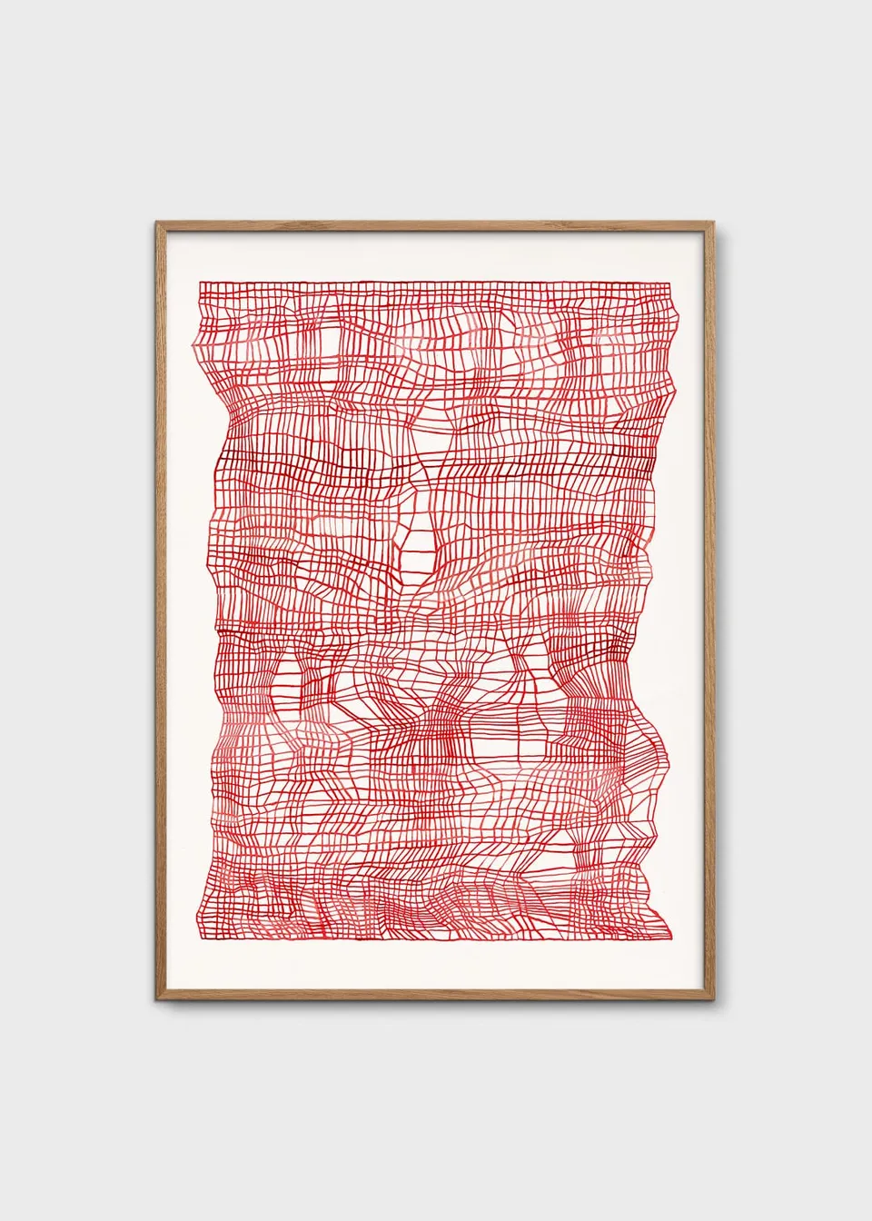 The Poster Club Timeline Red Kunstdruck 30x40 cm Rot