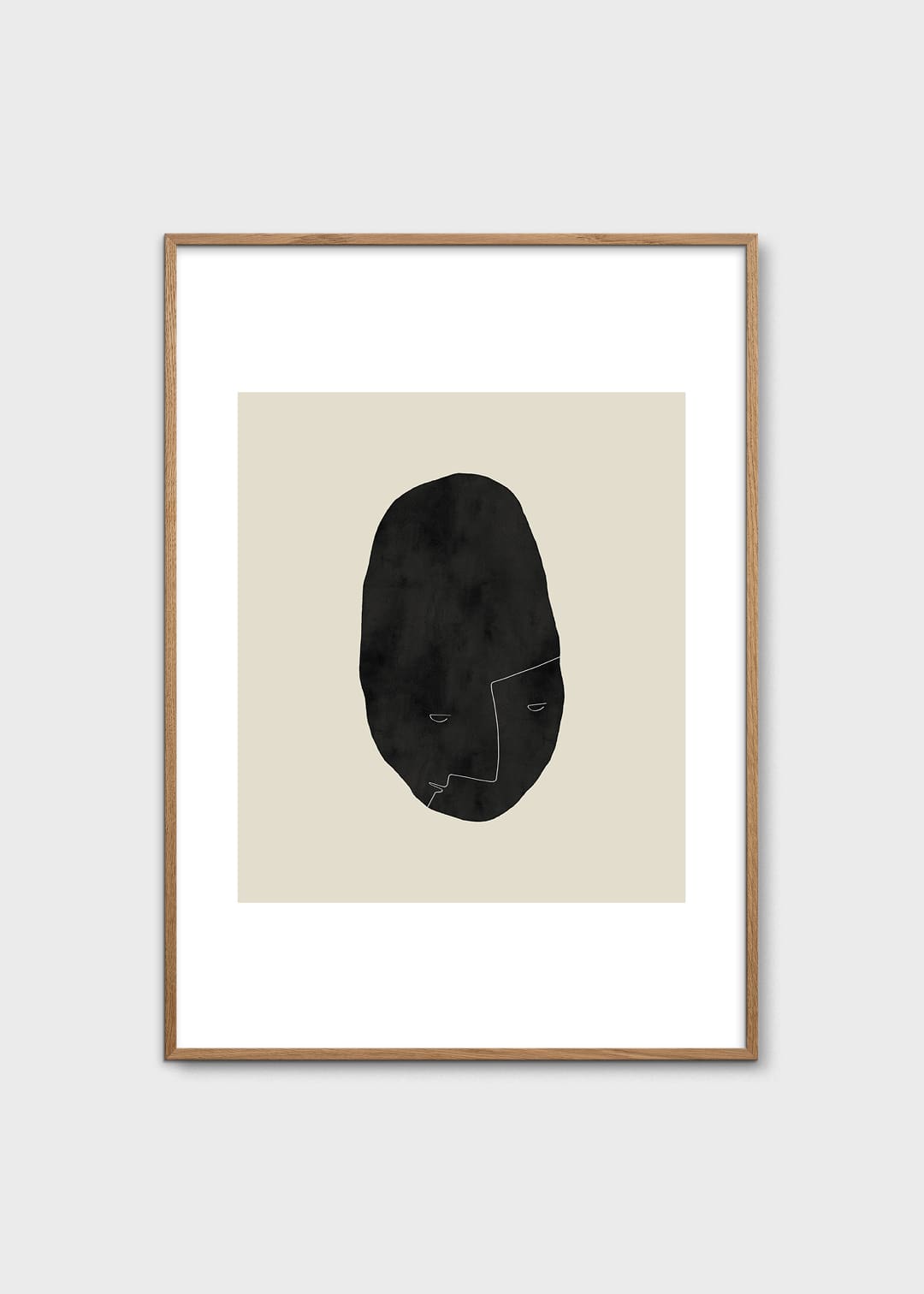 The Poster Club Art Prints Pebbleface 04 Poster 30x40 cm beige