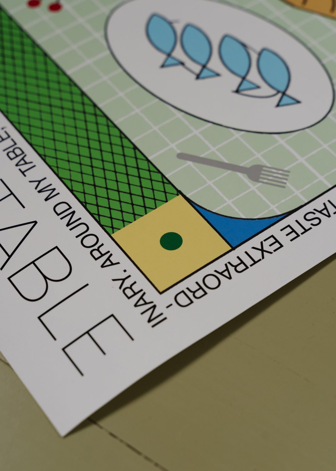 The Poster Club Art Prints A Seat at My Table Poster 30x40 blau