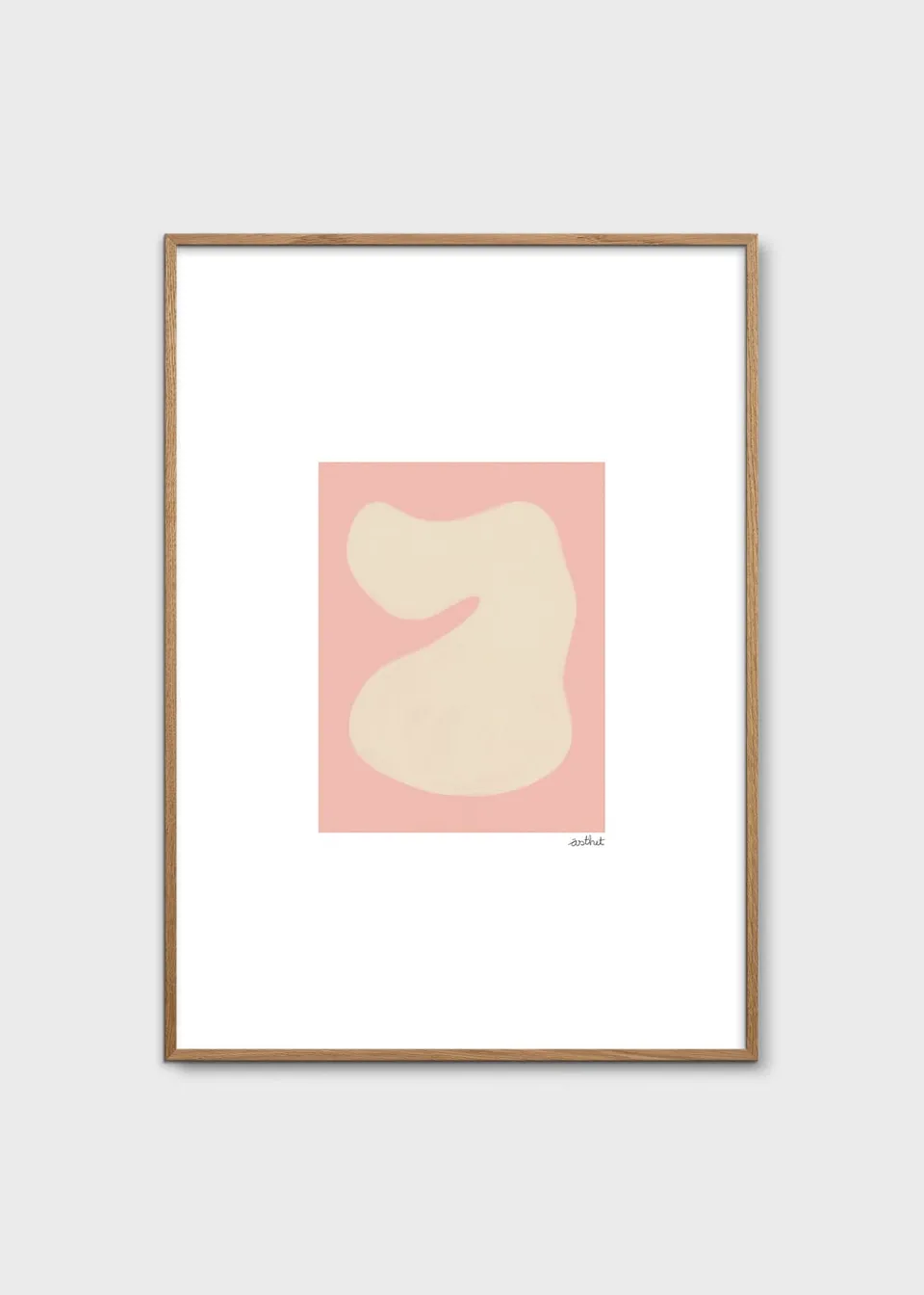 The Poster Club Art Prints Shape Study 01 Poster 30x40 beige