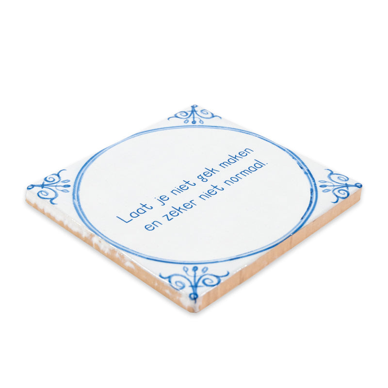 Storytiles Delft Blue Typical Fliese 10x10 cm eigener Text