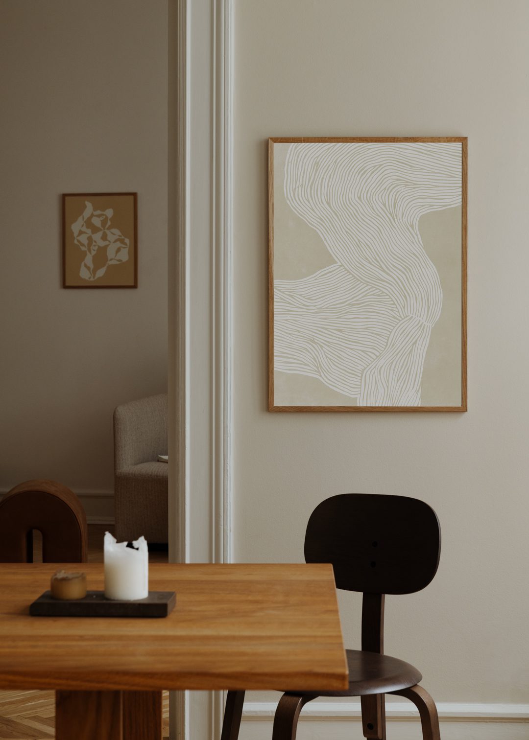 The Poster Club The Line No. 08 Kunstdruck A4 beige