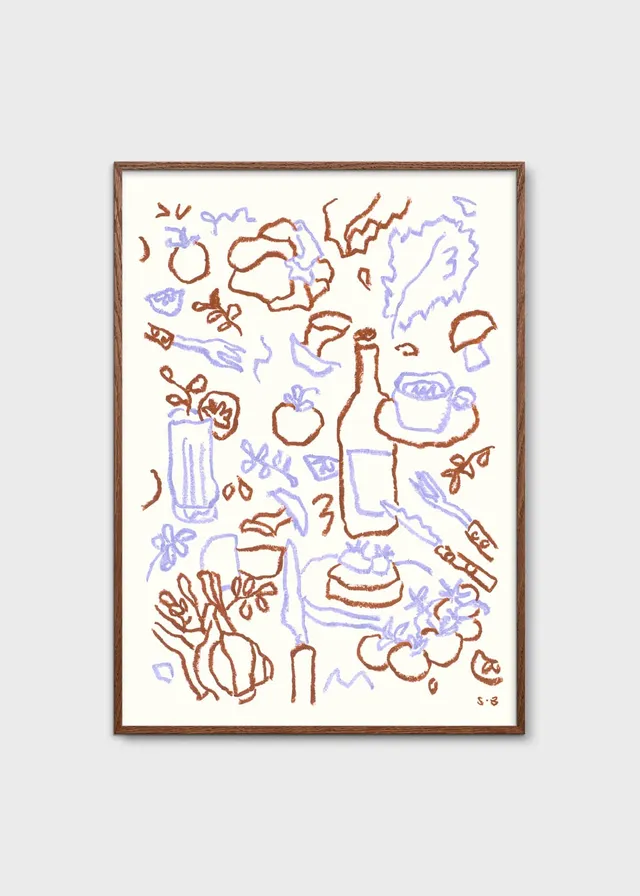 The Poster Club Cooking Session Poster 30x40 cm braun