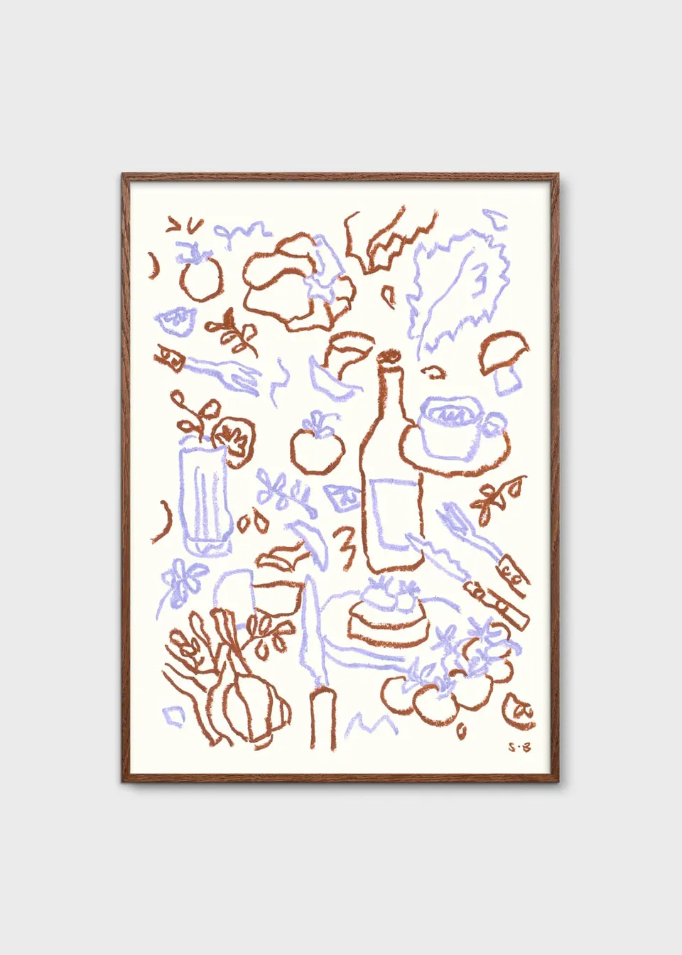 The Poster Club Cooking Session Poster 30x40 cm braun