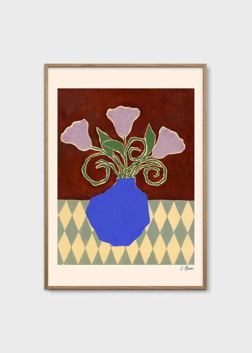 The Poster Club Purple Flowers Poster 30x40 cm Blumenmotiv