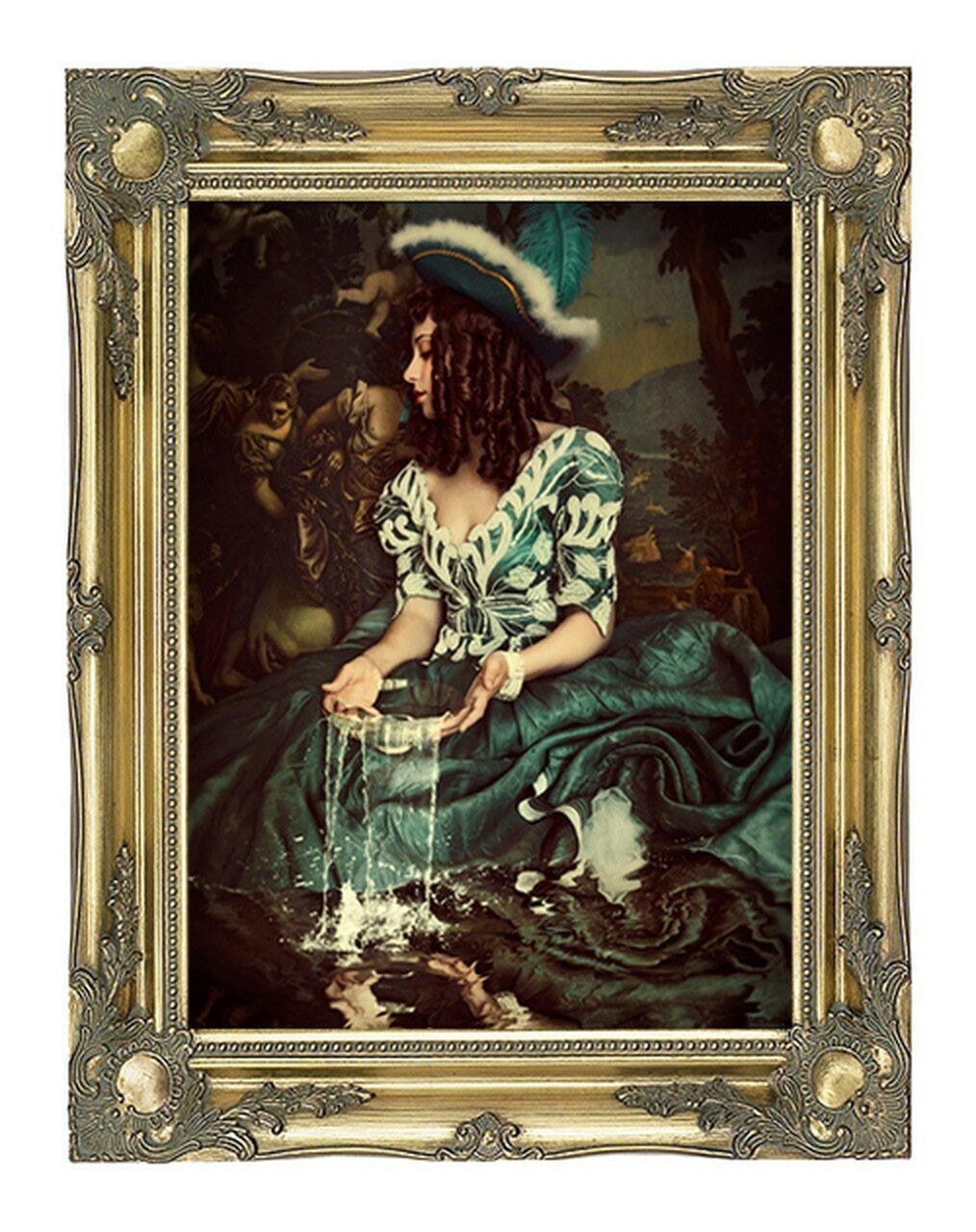 Mineheart Water is not enough Leinwandbild 66x81cm Blau