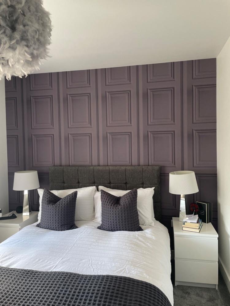Mineheart Amethyst Panelling Tapete Lila Paneeloptik