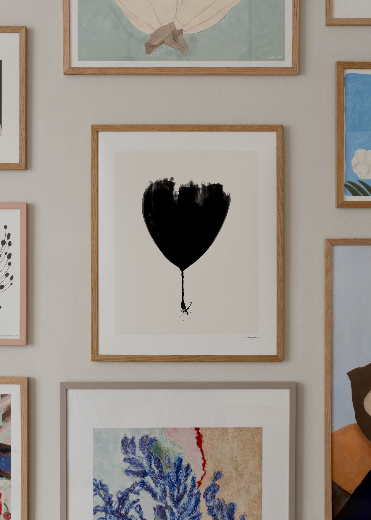 The Poster Club Art Prints Tulipa Poster A4 schwarz-weiß