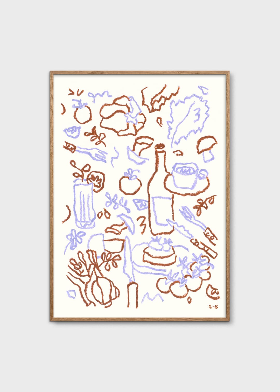 The Poster Club Cooking Session Poster 30x40 cm braun