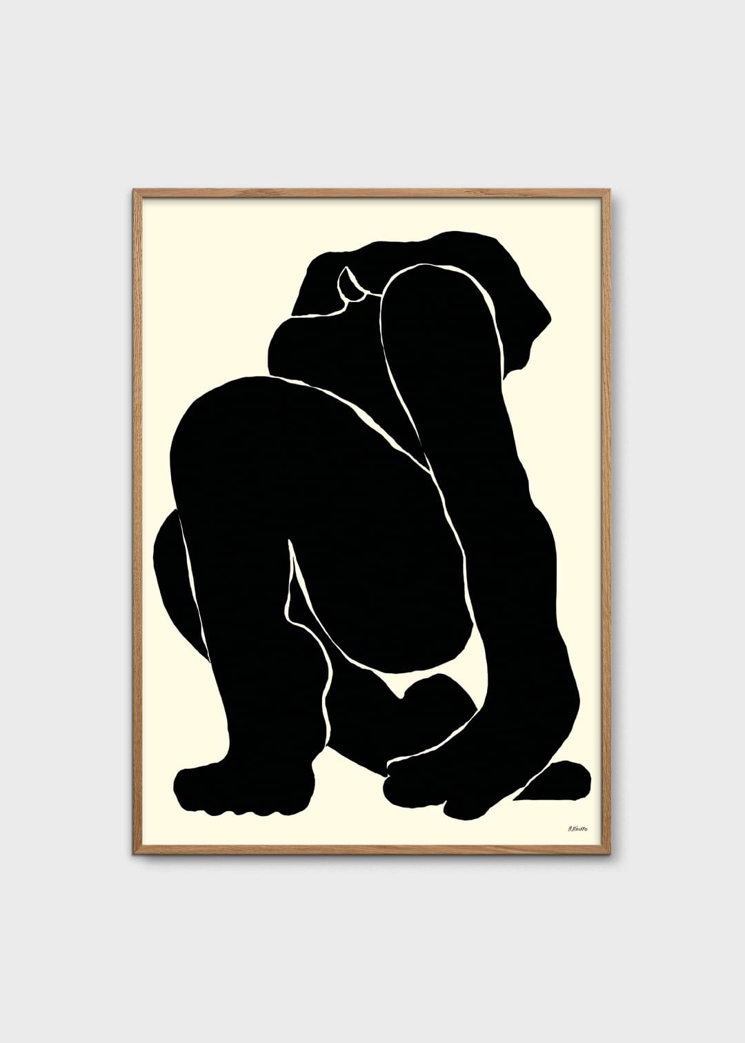 The Poster Club Art Prints Slowly Poster 30x40 cm schwarz