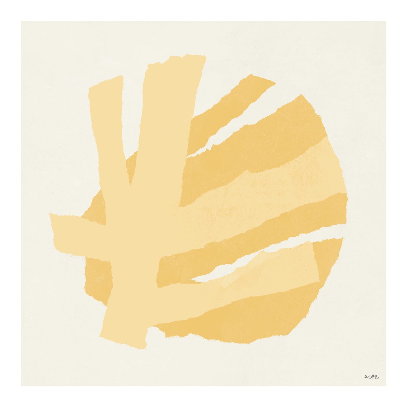 The Poster Club Branching III Kunstdruck 50x50 cm beige