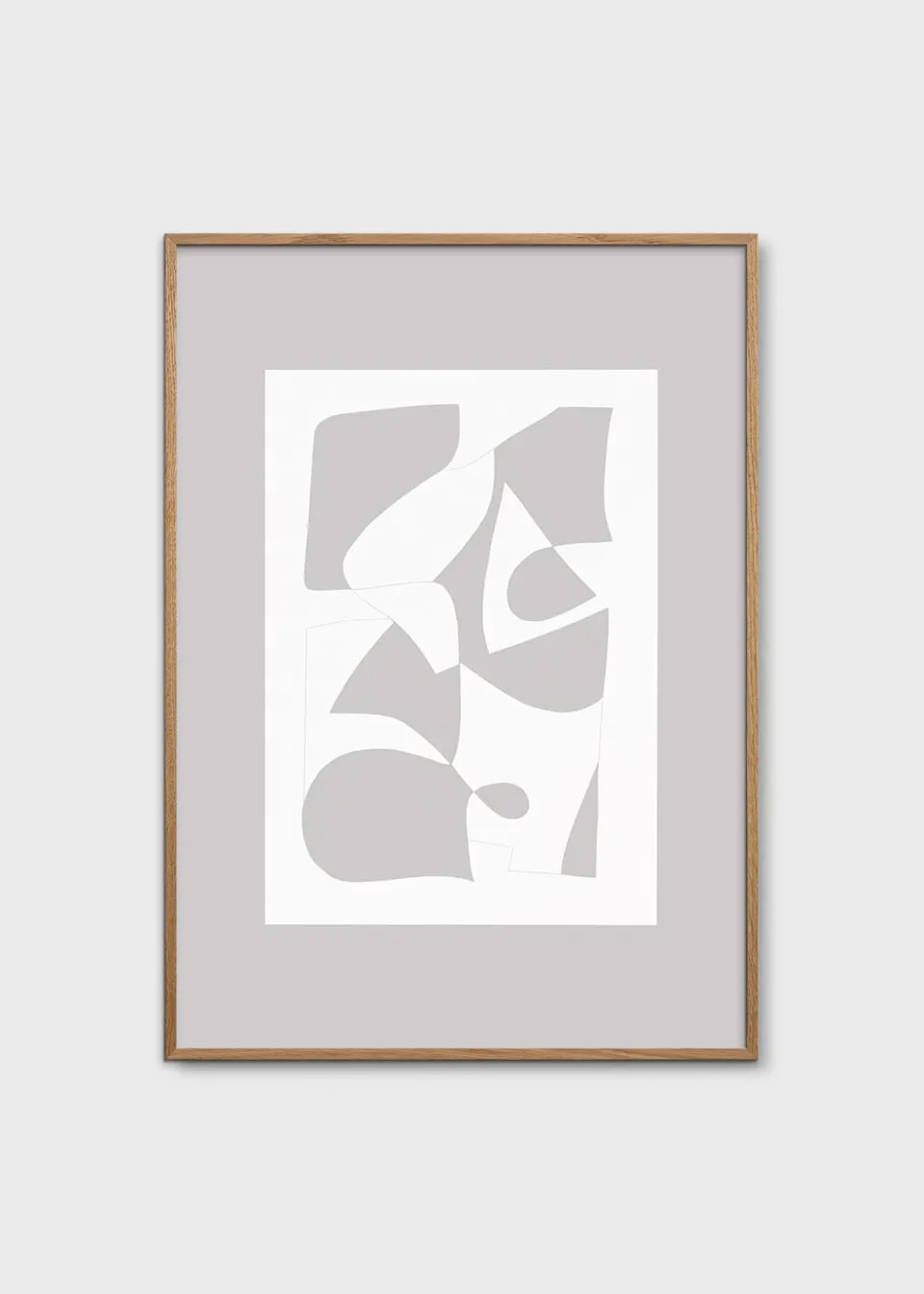 The Poster Club Object Blanc No. 28 Wandbild 30x40 cm grau
