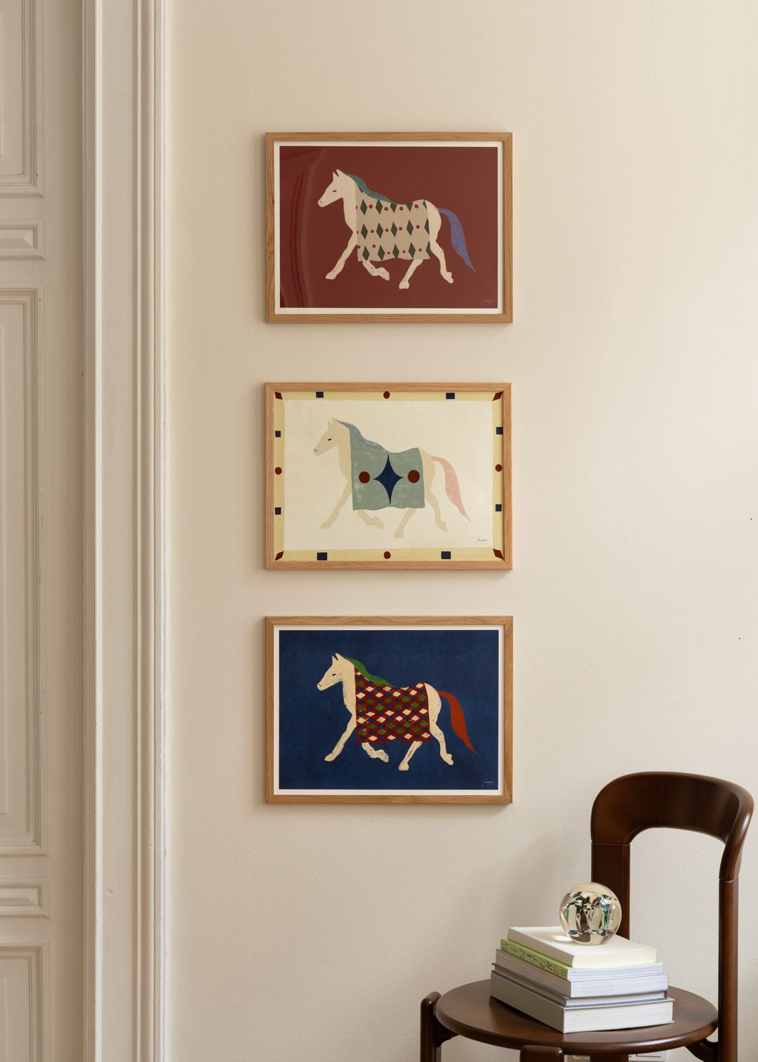 The Poster Club Art Prints Horse Bordo Poster 30x40 cm Pferdemotiv