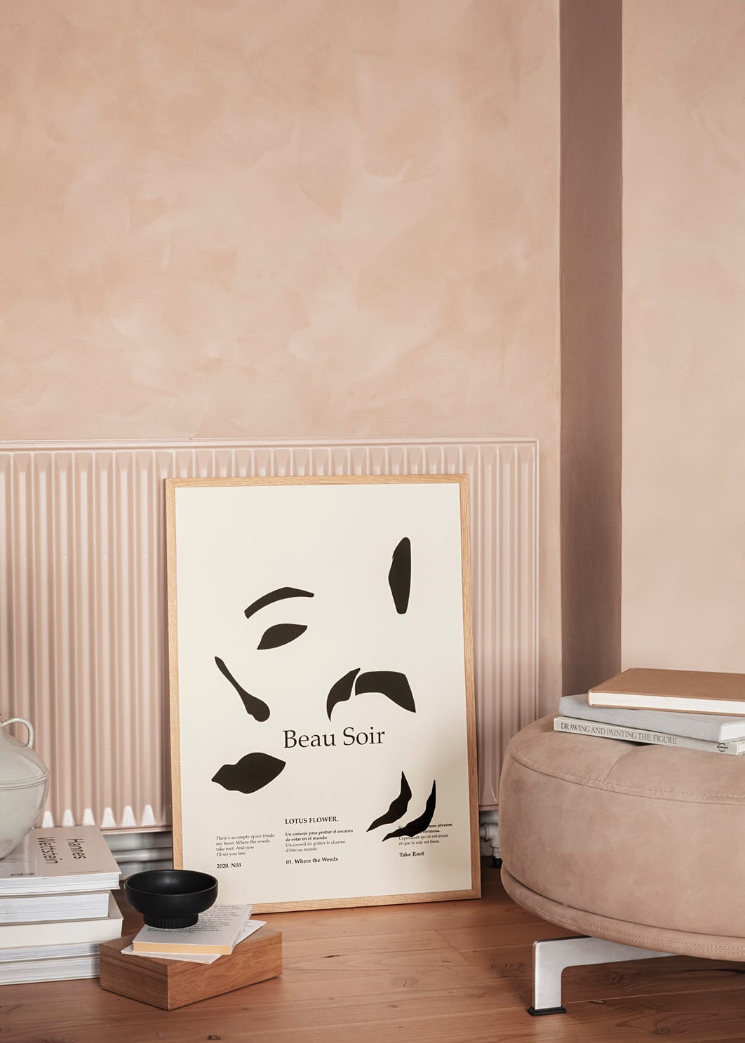 The Poster Club Art Prints Beau Soir Poster A4 beige