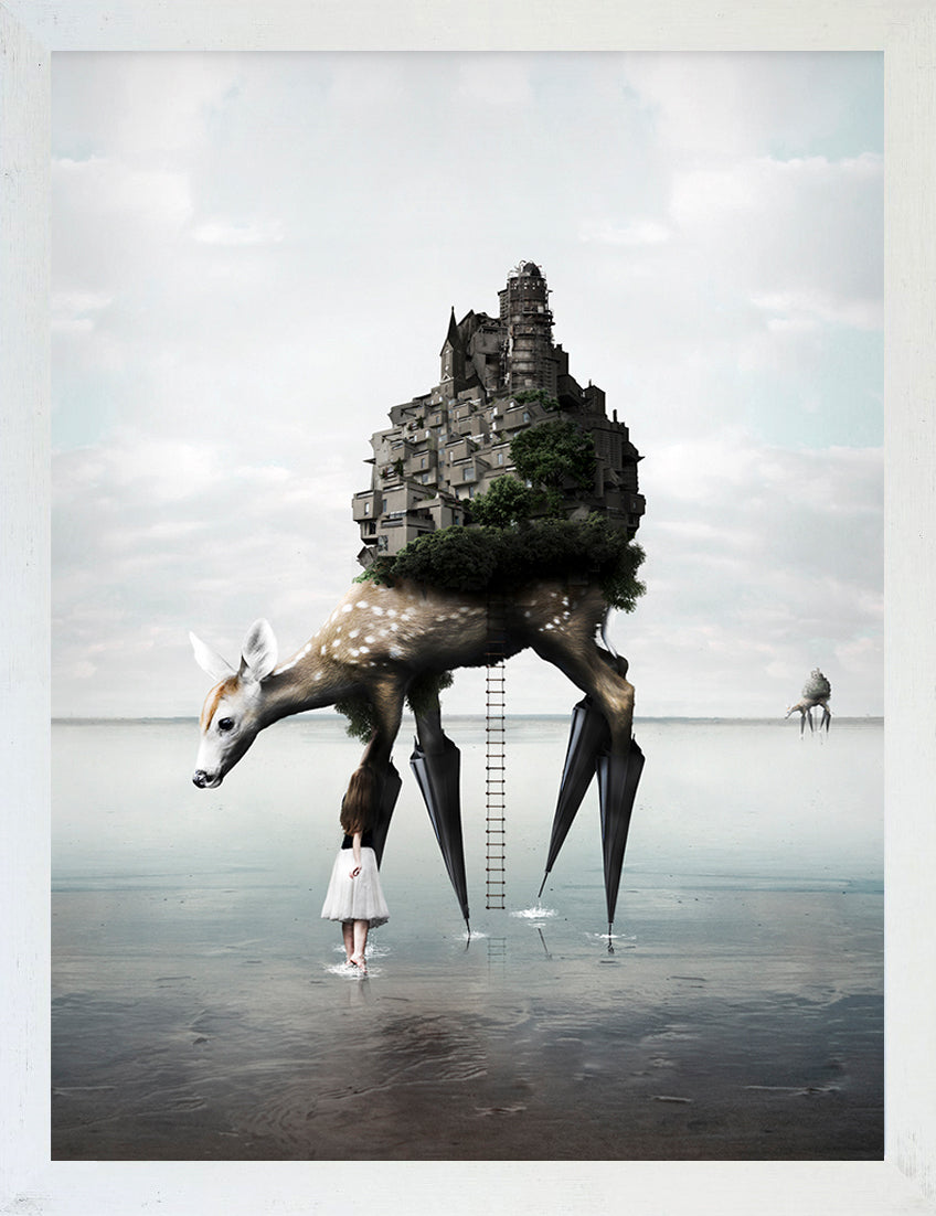 Mineheart Wall Art The Migration Canvas Hirsch 30x41cm