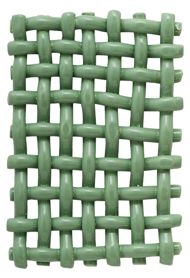 The Poster Club Interlace No.02 Wandrelief Sea Green Keramik