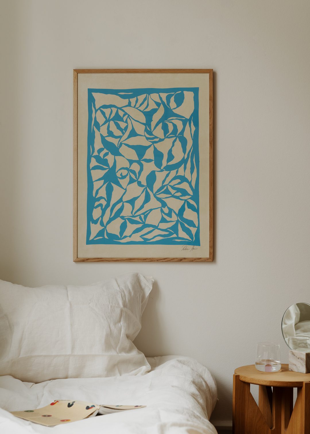 The Poster Club Art Prints Magnolia No 03 Kunstdruck 30x40 blau