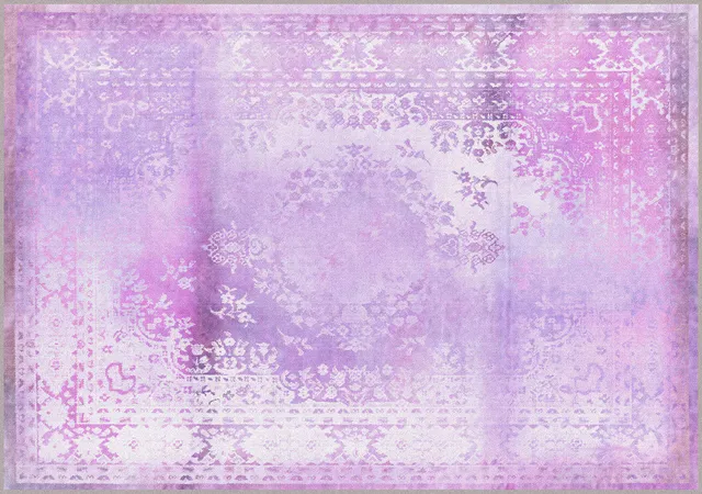 Mineheart Rugs Kashan Remix Purple Teppich Lila 200x284cm
