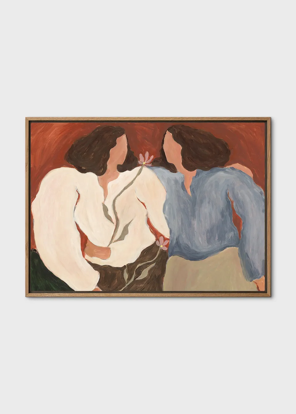 The Poster Club Blooming Up Together Canvas 50x70 Beige