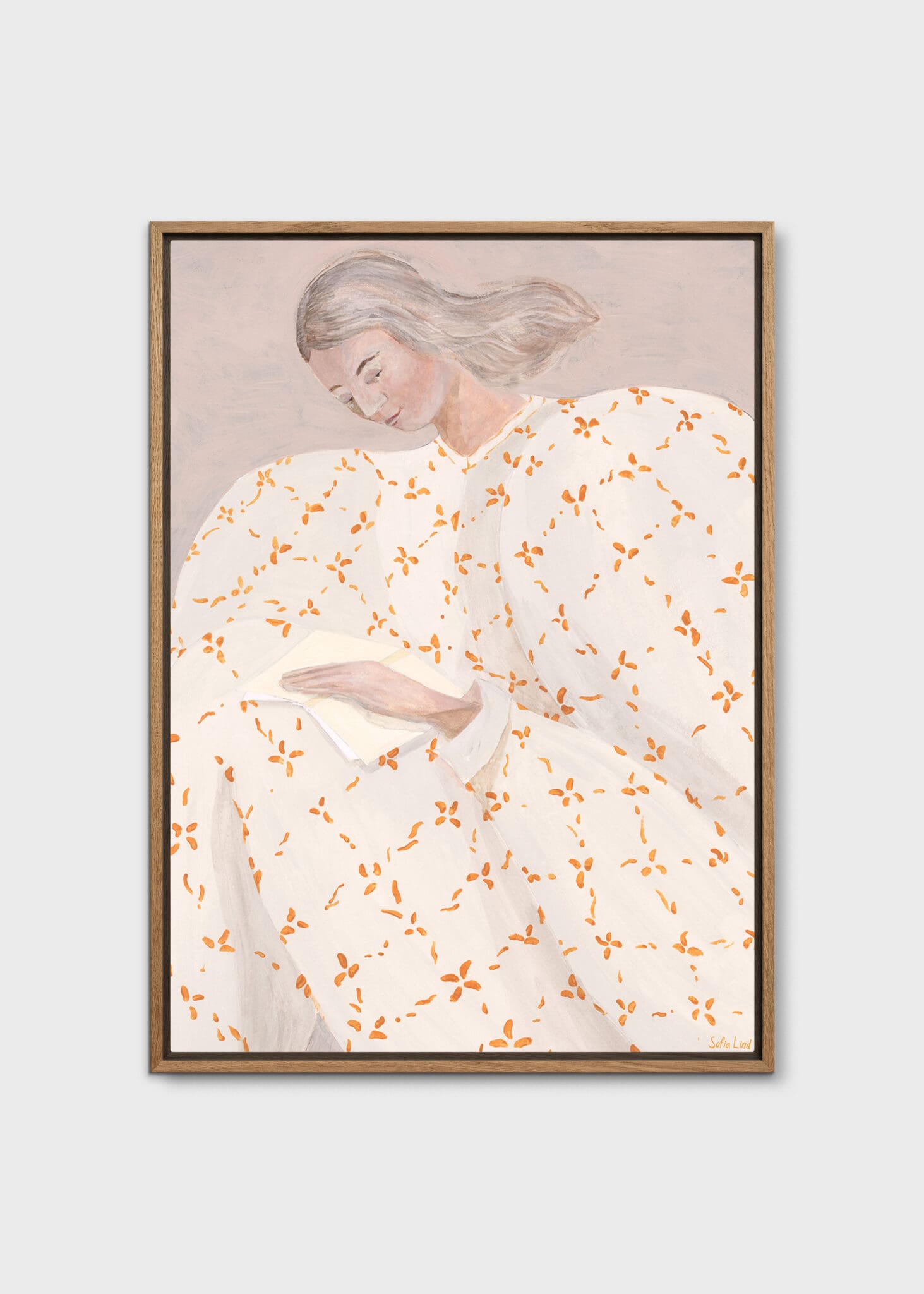 The Poster Club Secret Notes Leinwand 30x40 cm Beige