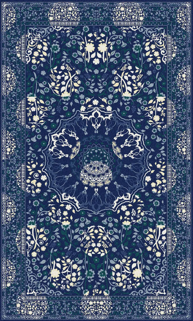 Mineheart Midnight Moods Teppich 250x150 blau Perser