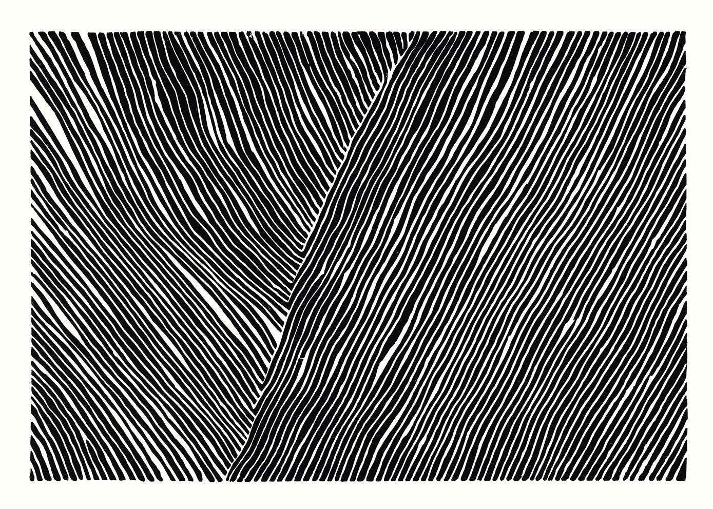 The Poster Club The Line no. 01 Poster 30x40 cm s/w