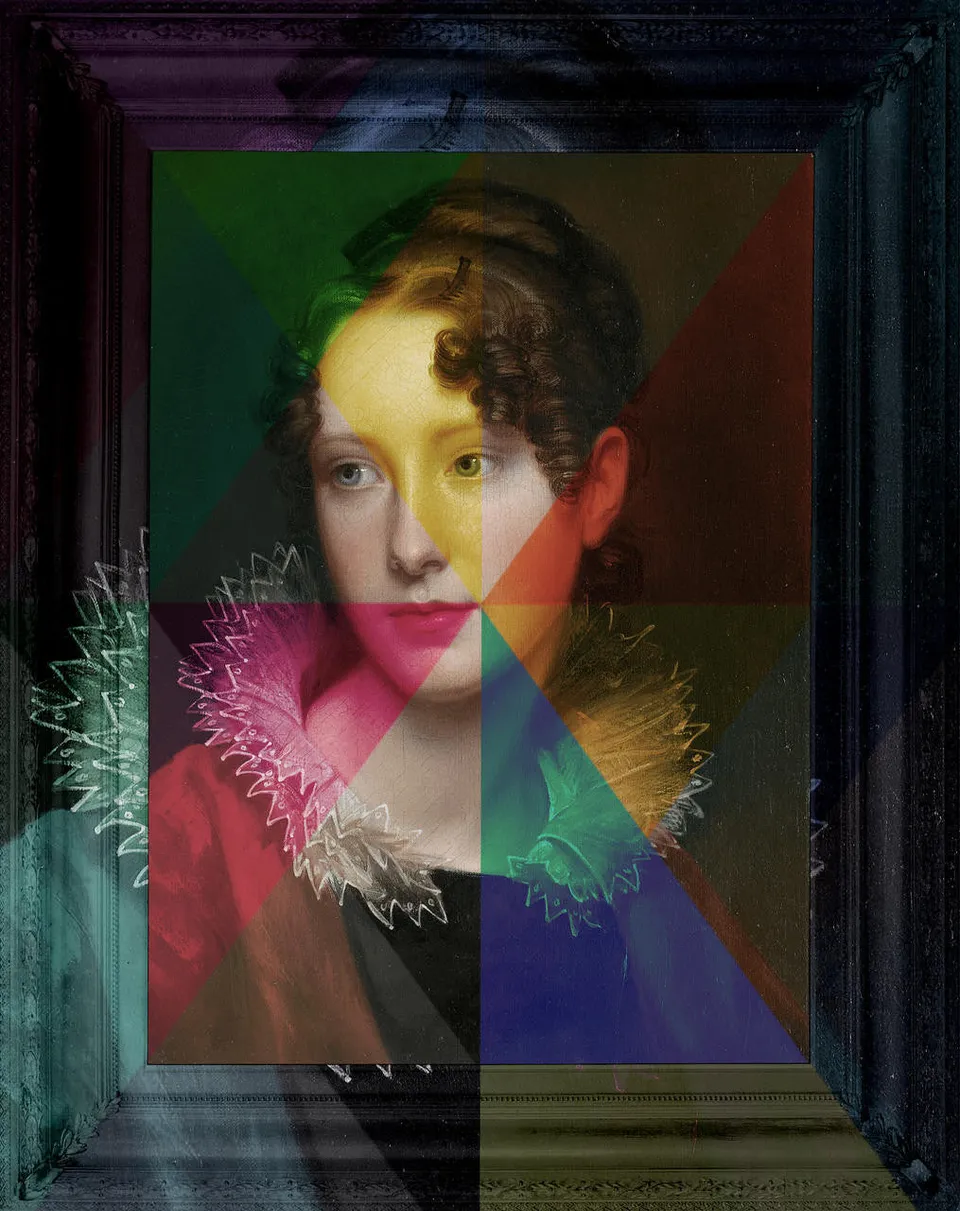 Mineheart Rays of Spring Leinwandbild 61x81cm bunt Portrait