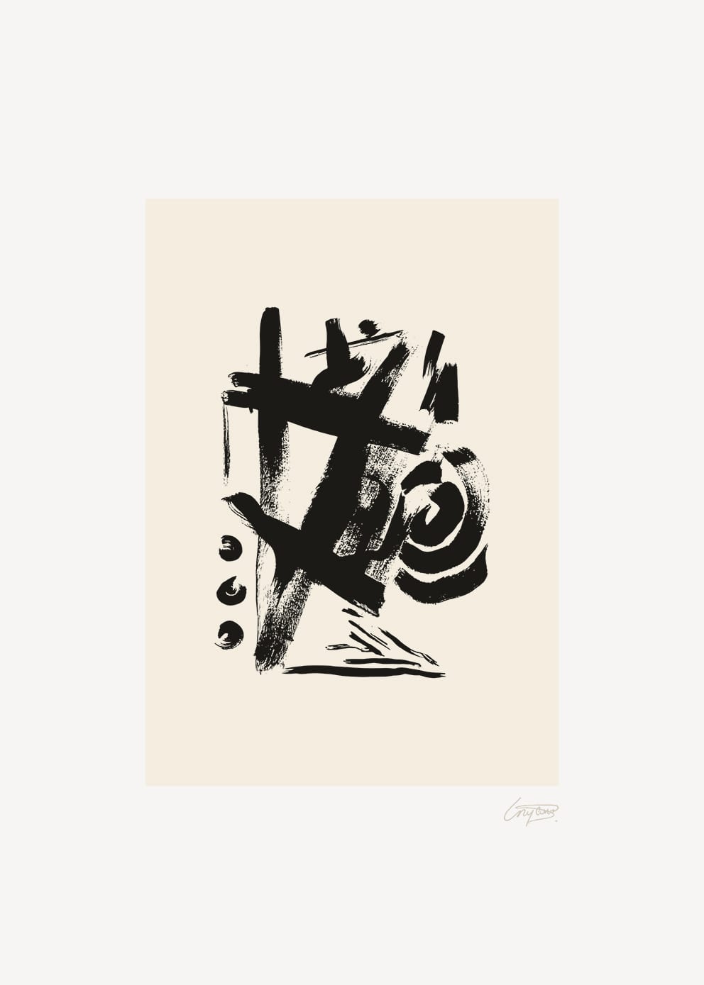 The Poster Club Pasos Kunstdruck 50x70 cm beige