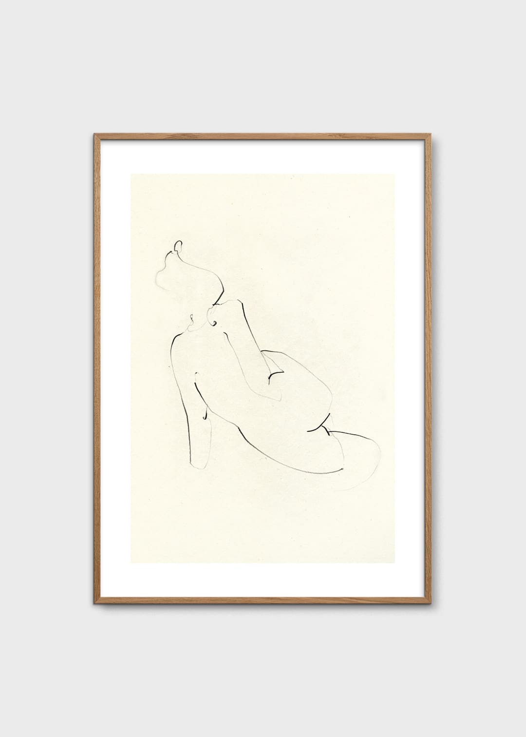 The Poster Club Nude 01 Poster 30x40 cm beige Aktmotiv