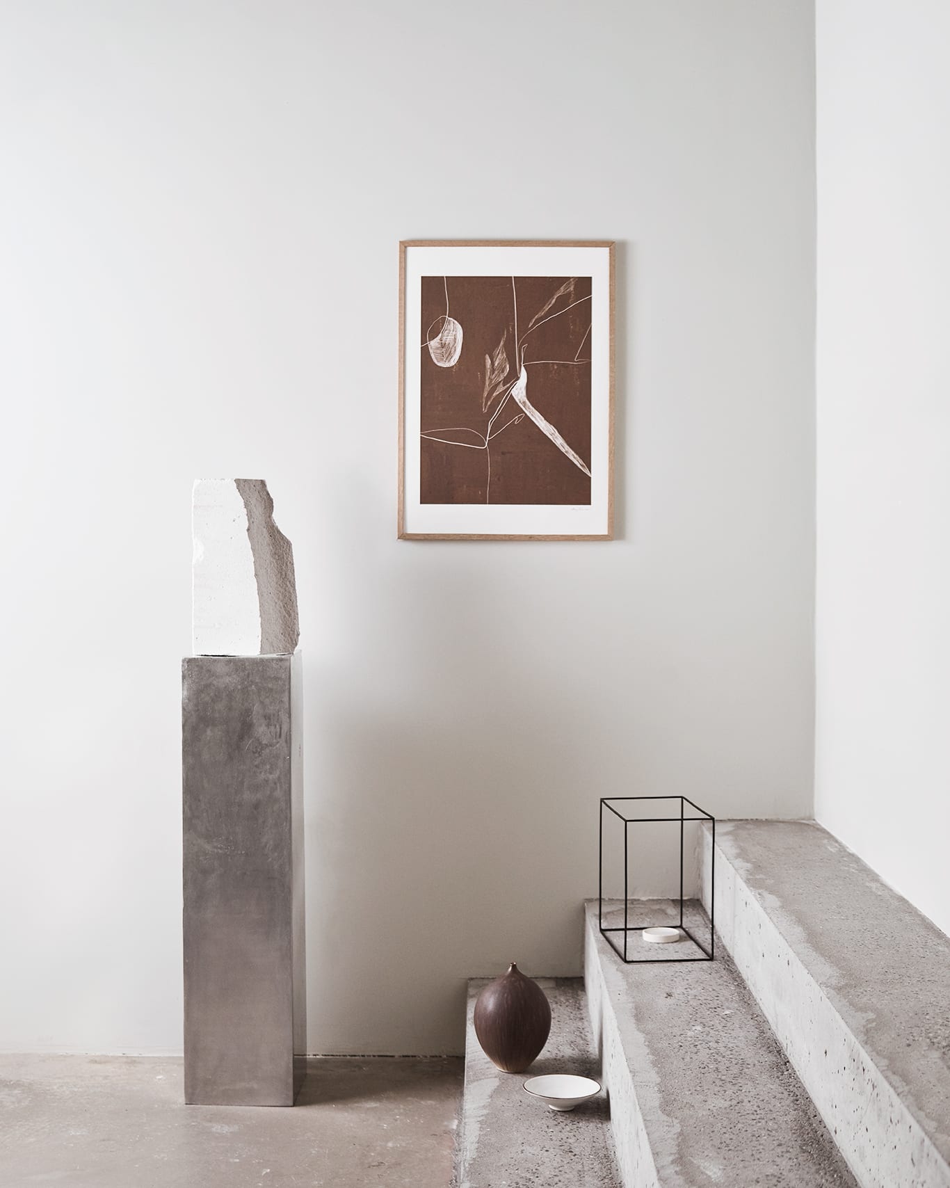 The Poster Club Art Prints Perspectives Poster 30x40 cm braun