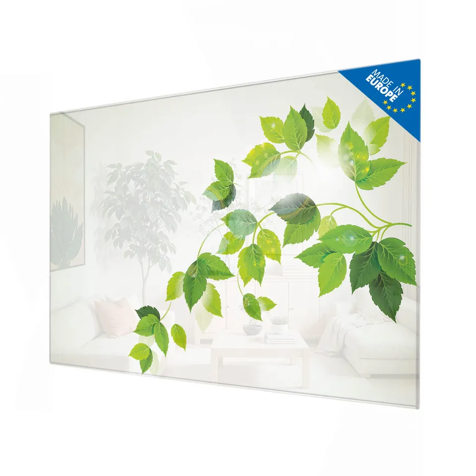 Banjado Magnettafel Ranke Gelb Weiß Glasboard 120x80 cm Muster