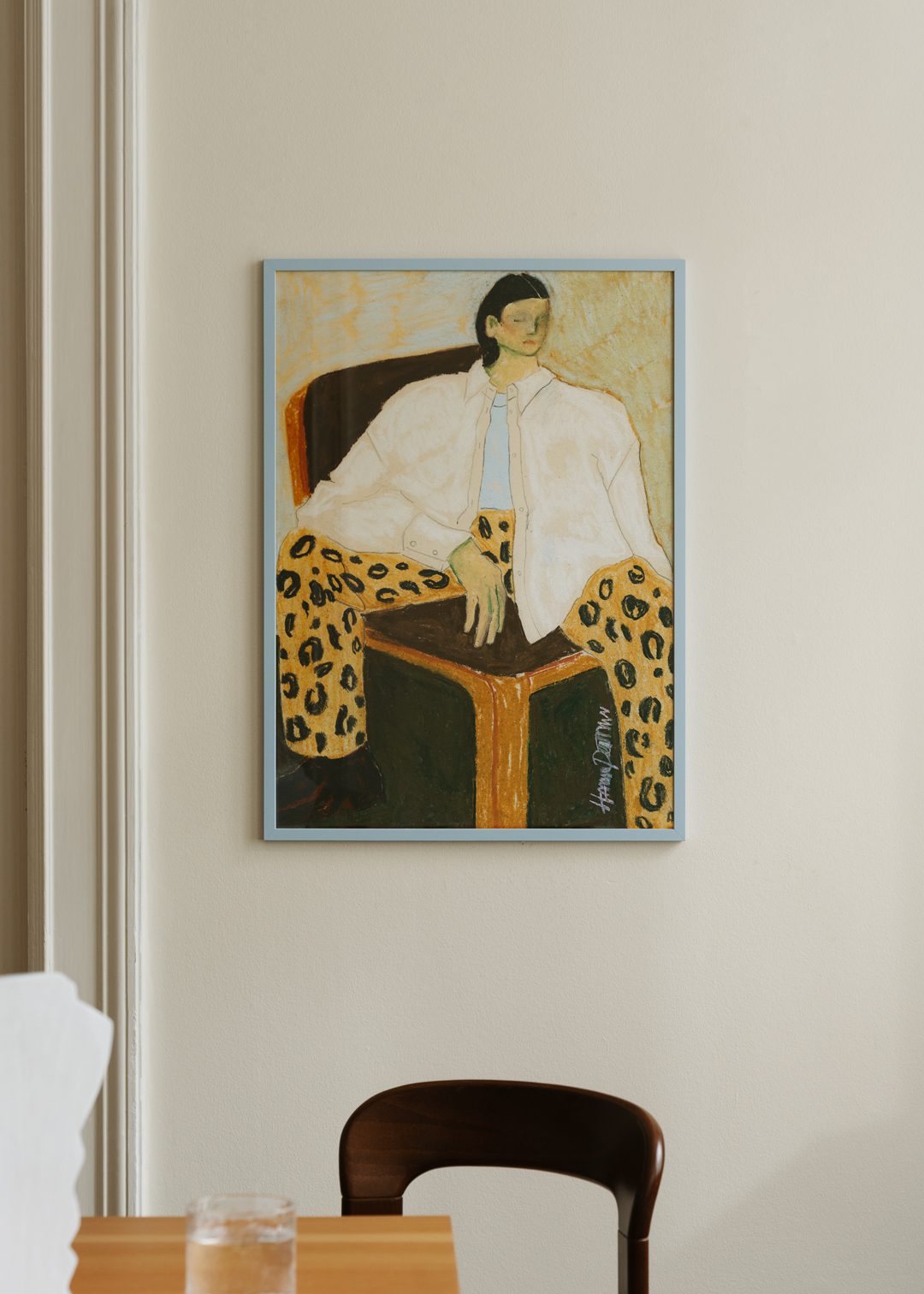 The Poster Club Frames Light Blue Wood Bilderrahmen 30x40 hellblau